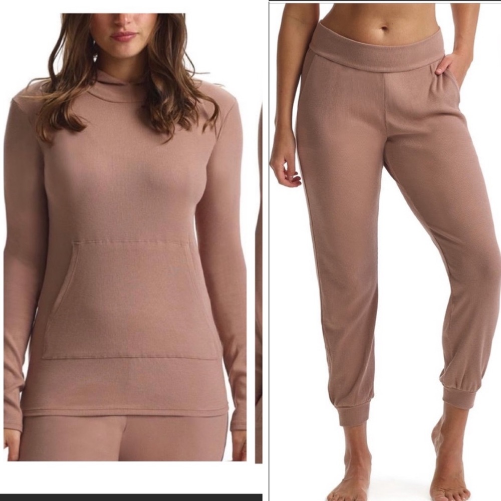 NWOT Set Commando mushroom Luxury Rib Hoodie and joggers set of 2 size XS